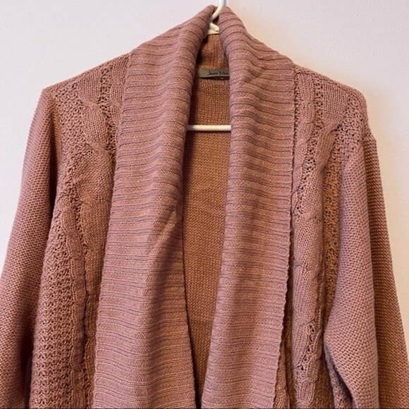 NWT Jason Maxwell Open Front Knitted Cardigan 1X - Picture 2 of 9